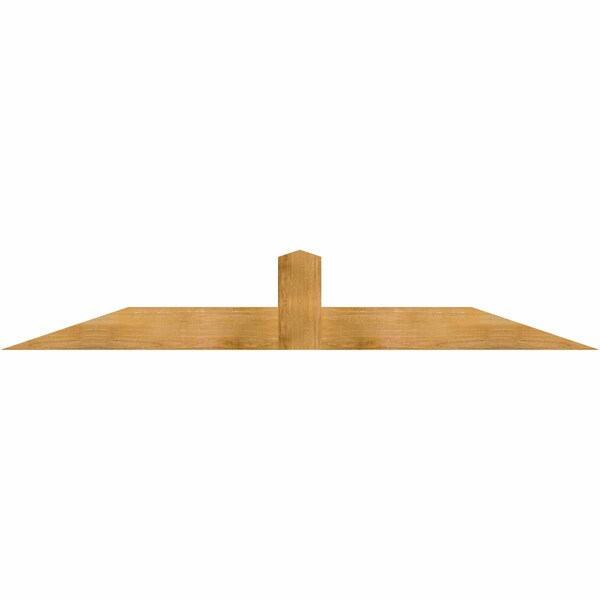 Ekena Millwork Portland Rough Sawn Timber Gable Bracket, Western Red Cedar, 84"W x 14"H x 4"D x 6"F, 4/12 Pitch GBW084X14X0406POR00RWR - main